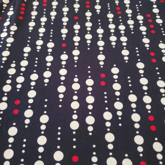 Selling Women's Le Chateau Dotted Vintage Style Sleeveless Dress With Wrapped Be - Picture 9 of 10